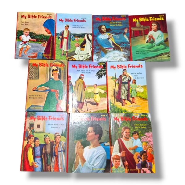 "My Bible Friends" 10 Volume Book Complete Set Etta B Degering Christian School