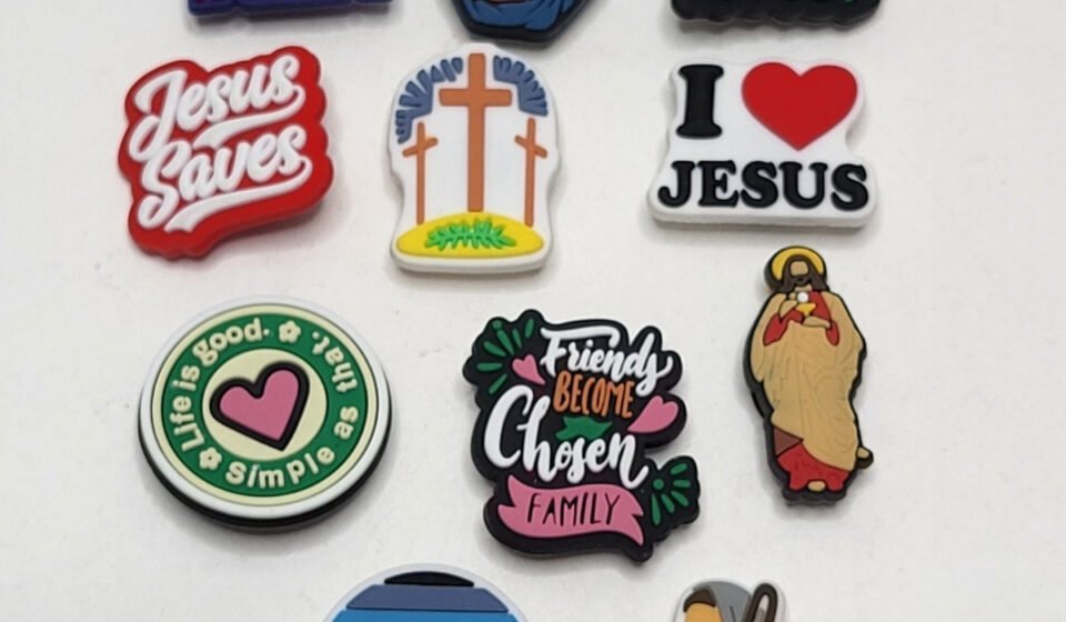 Religious Christian Faith Love Saves King Refuge Croc Shoe Charms Lot of 11