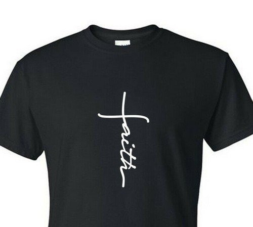 “Faith” – Christian / Inspirational – Tee / T-Shirt: Cotton Blend, US Made
