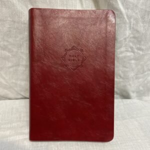Holy Bible New King James Version Burgundy Faux Leather Red Letter LIKE KNEW