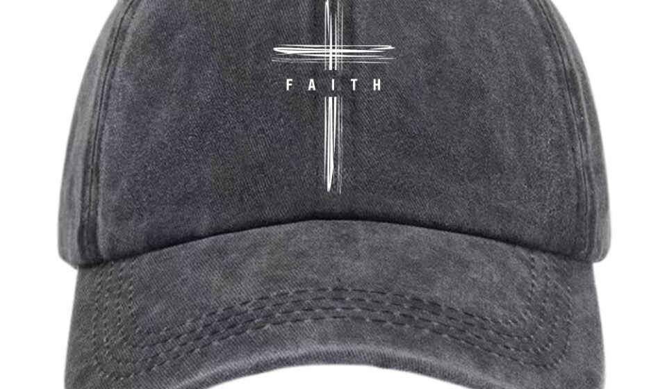Christian Faith Cross Hat Inspirational Religious Baseball Cap Adjustable Hats