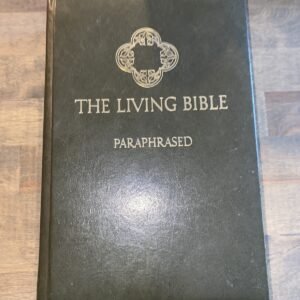 1971 The Living Bible Paraphrased Tyndale Leather Like Green Padded Hardcover