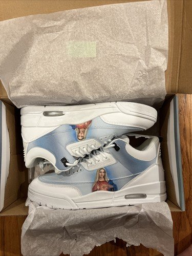 Kito Mother Mary Tribus Monastary Blue, Chapel White Size 10 NIB Jordan 3 Vibes