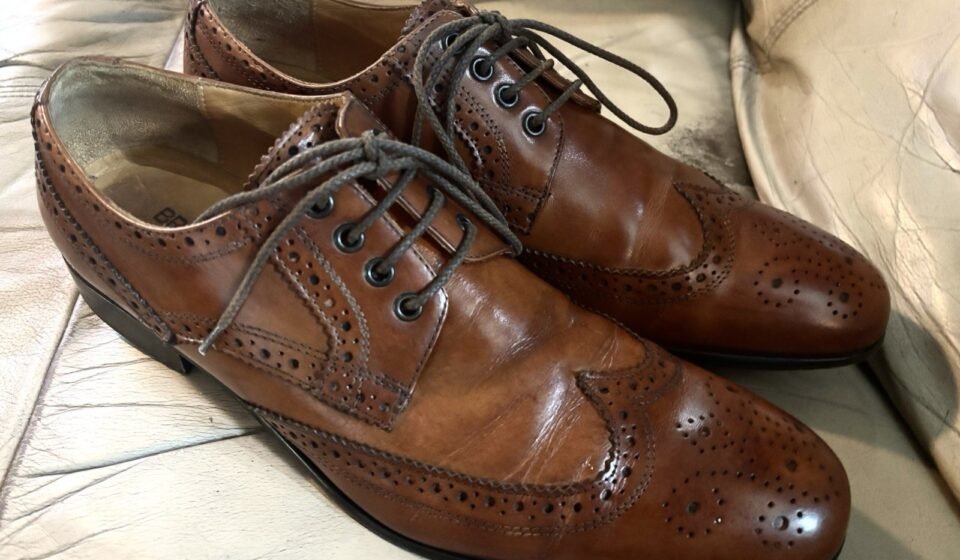 Broletto Bartolomeo Mens Wingtip Oxfords Brown Dress Shoes Size Size 11 D