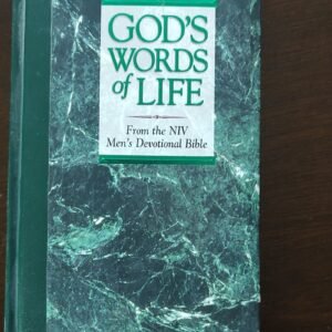 God's Words of Life NIV Men's Devotional Bible Hardcover Zondervan Gifts
