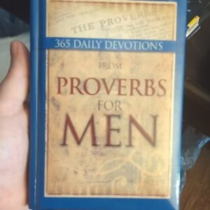 365 Daily Devotions from Proverbs for Men Hardcover Christian Devotions Adults