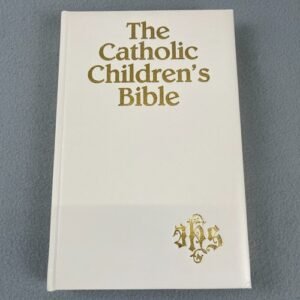 The Catholic Children’s Bible White with Gold Lettering Illustrations 1983