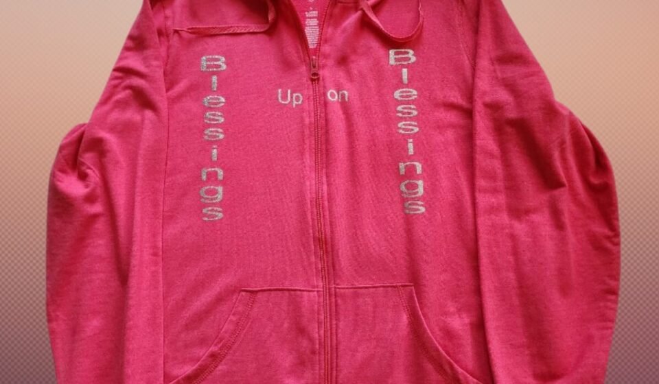 WOMEN’S HOODIE CHURCH GOERS LADIES CHRISTIAN WORDING GLITTER INSPIRATIONAL