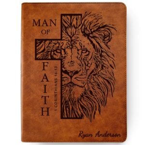 Personalized Bible for Men, CSB Wide-Margin, Custom Bible for Men Name Engraved