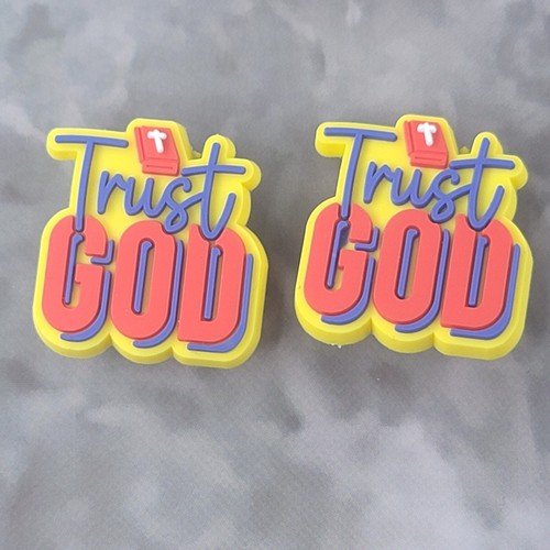Jesus Christ Christian Catholic Easter Christmas Shoe Charm Lot of 2 – #16