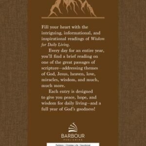 Wisdom for Daily Living: 365 Encouraging Verses of the Bible for Men