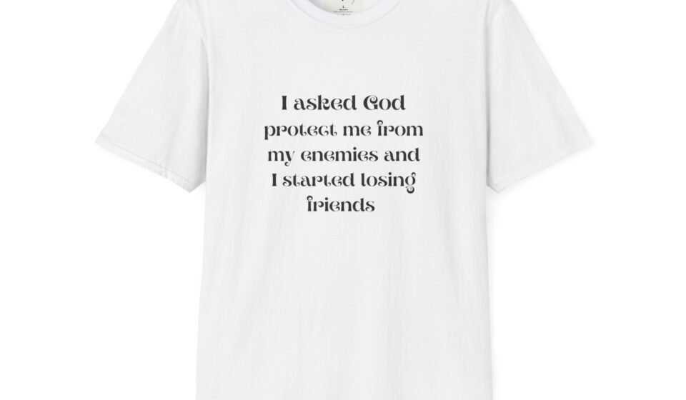 God Protects From Enemies Shirt, faith apparel christian t-shirt, religious gift