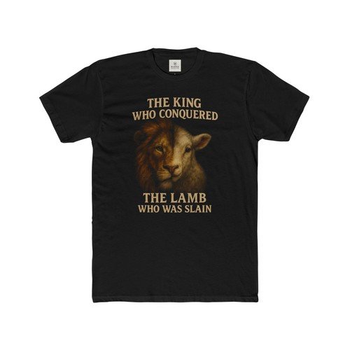 Faith-based Jesus Lion Lamb Tee, Christian Religious Shirt, King Jesus Clothing,