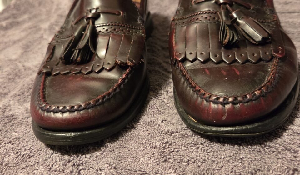 Newlite Mens Loafers Dress Shoes Brown Leather Tassels 11 Heel Guard Brazil