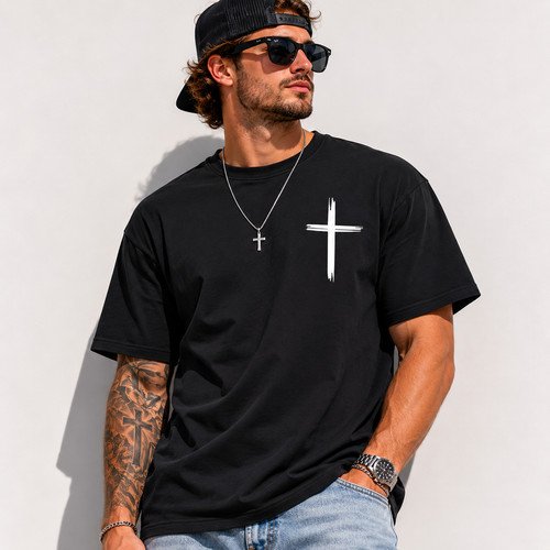 iWorship Cross Christian LONG SLEEVE Shirt Religious Jesus Blessed Faith Music