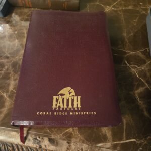 FAITH PARTNERS ~The New Open Bible~ NKJV ~ Large Print ~Like New~ BONDED LEATHER