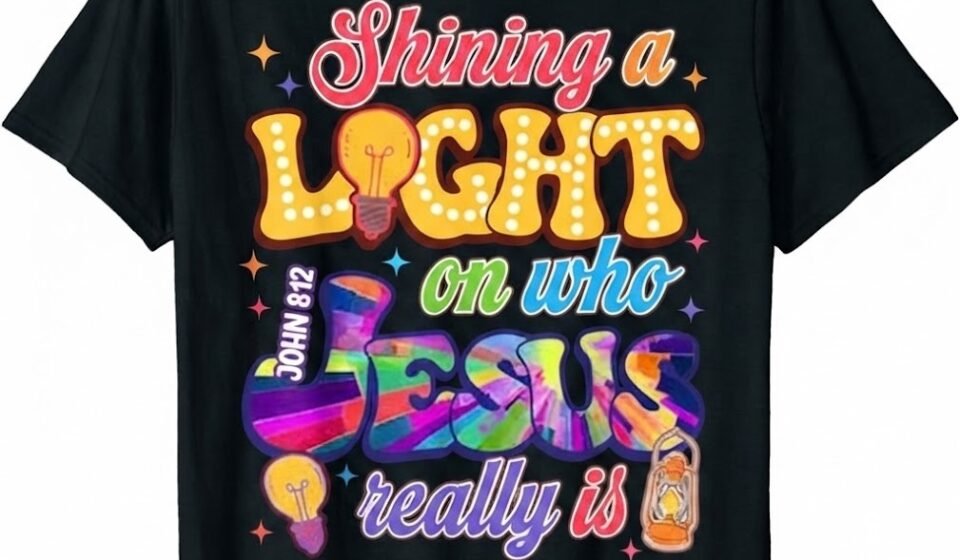 Jesus T-Shirt Christian Apparel Religious Graphic Tee Bible Quote Gift Top