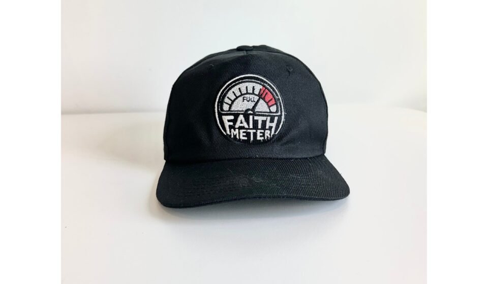 Rank Wear Clothing Faith Meter Black Snapback Hat Religious Graphic Cap Mens