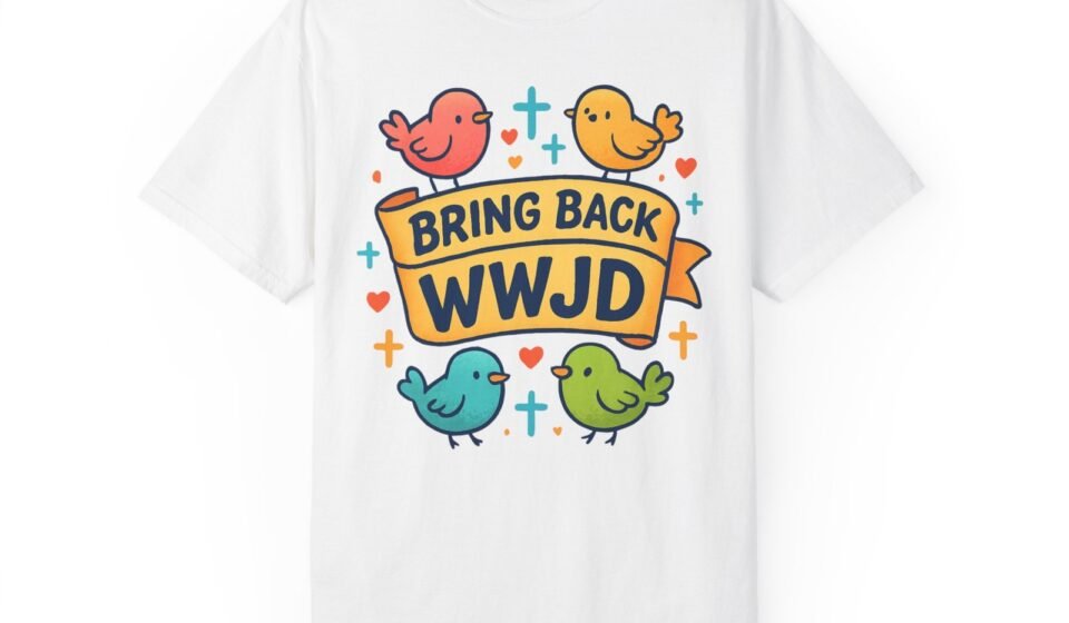 Colorful WWJD Unisex T-shirt, Faith-inspired Apparel, Cute Gift, Religious Love