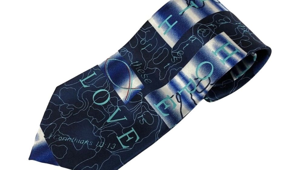 Gospitality Men’s Neck Tie Soul Winning Tie Christian Apparel Faith Love Hope