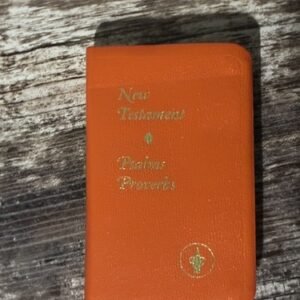 Orange Gideons Pocket New Testament Psalms Proverbs NIV - Like New