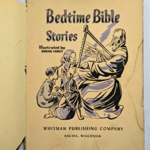 1955 Bedtime Bible Stories Whitman Publishing Book Bruno Frost Religion