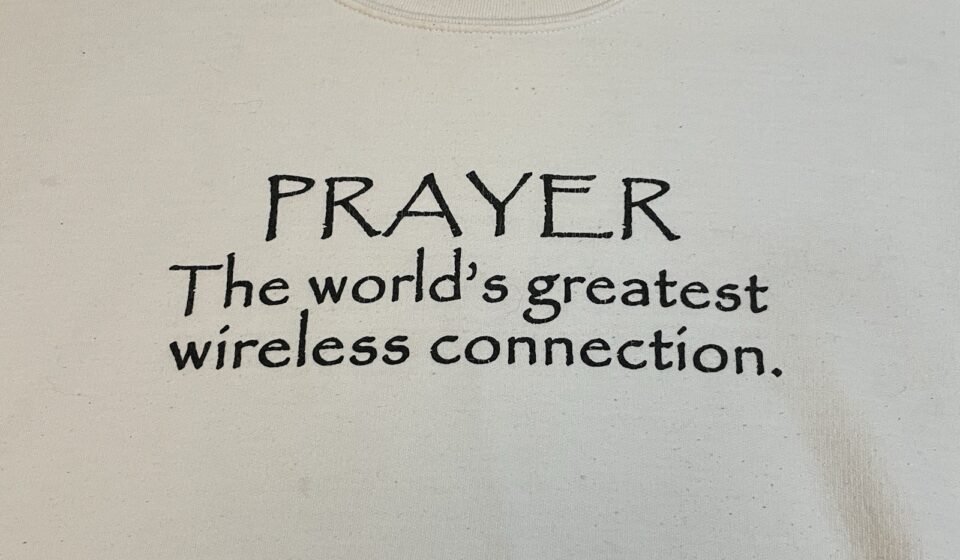Vintage Jesus Sweatshirt Men’s Large Pullover Prayer God Religious Funny Quote
