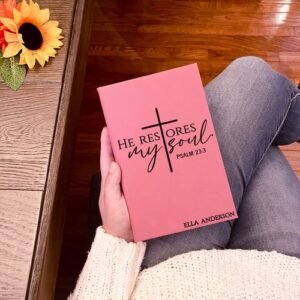 Personalized Prayer Journal for Men & Women, Custom Engraved Name and Faith Gift