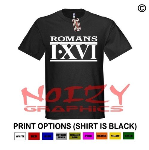 Romans 116 #9 Christian Shirt Black Rap Hip Hop Urban Unashamed Jesus Religious