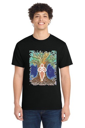 Praying Man T-Shirt | Faith Spiritual Religious Graphic Tee Cotton Apparel