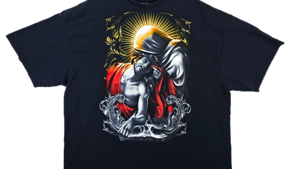 Fifth Sun Premium V Apparel Jesus & Mary Men’s Shirt XXL- 3XL Black Religious