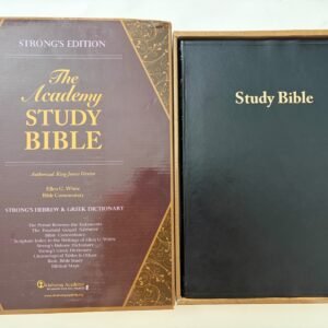 Academy Study Bible KJV Black Ellen White Commentary Greek & Hebrew Dictionary