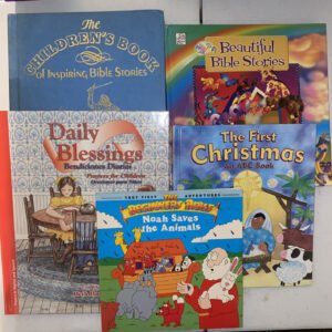 Lot of 5 Children’s Religious Bible Stories Books 4 HC 1 PB