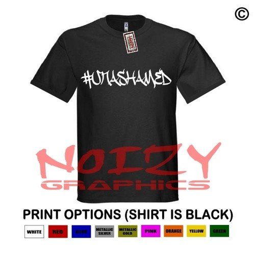 Unashamed #8 Romans 116 Shirt Black Christian Religious Clique Rap Hip Hop Jesus