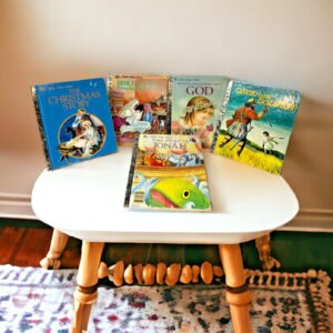 Little Golden Books Religious Stories Lot of 5 Jonah David & Goliath Jesus