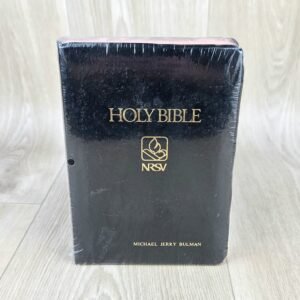 Vintage 1989 NRSV Holy Bible Thomas Nelson Red Letter Edition Black Cover 1701N