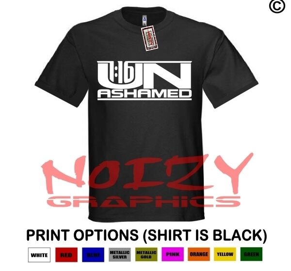 Unashamed #6 Romans 116 Shirt Black Christian Religious Clique Rap Hip Hop Jesus