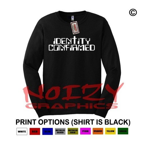 Identity Confirmed Cross Christian LONG SLEEVE Shirt Religious Jesus Unashamed