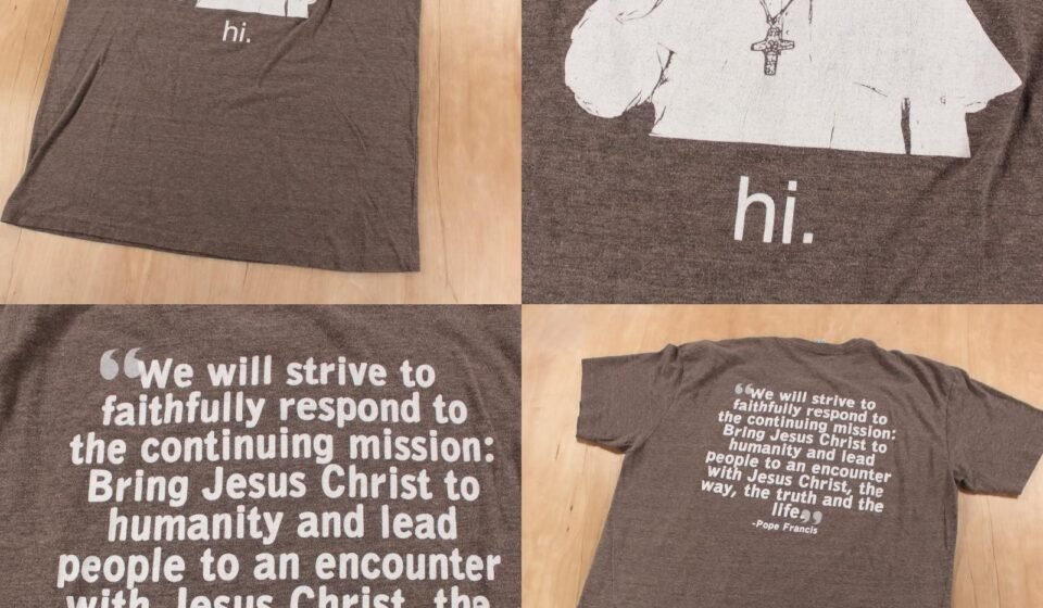 Pope Francis t-shirt XL tag American Apparel rayon blend usa tee vtg y2k