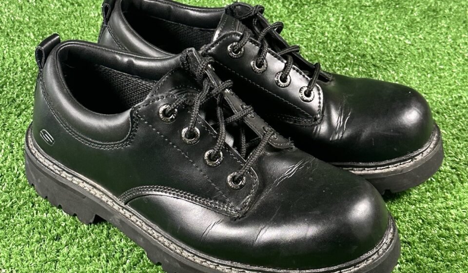 VTG 90s y2k Black Leather Skechers Jammer Oxford Chunky Platform Shoes Men’s 9.5