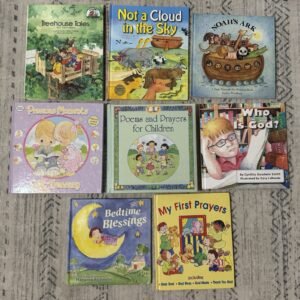 Christian Books Lot 8 Religious Children Bible Stories, Prayers, Precious Moment