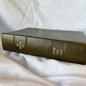 The Book Of Life System Bible Study KJV Green Leatherette 1971 Enlarged Edition