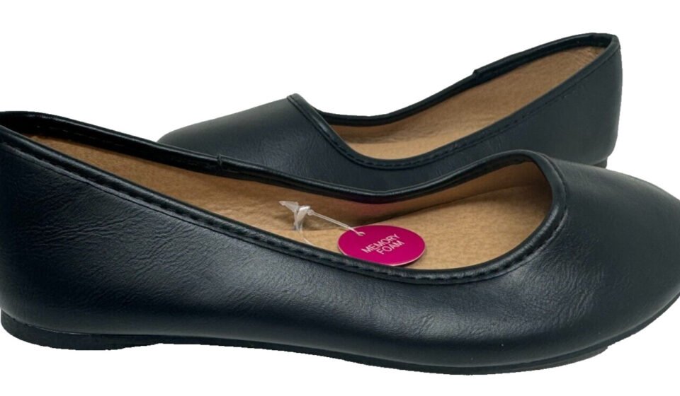 SO Youth Girl’s Sheryll Slip On Comfort Dress Ballet Flats Black Size:2 171P
