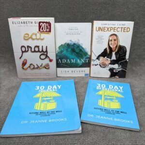 Christian Womens Book LOT OF 5 Eat Pray Love, Unexpected, Adamant, Devotional