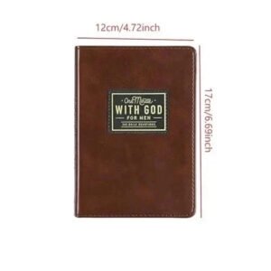 One Minute with God for Men 365 Devotions, Brown Faux Leather Flexcove Books