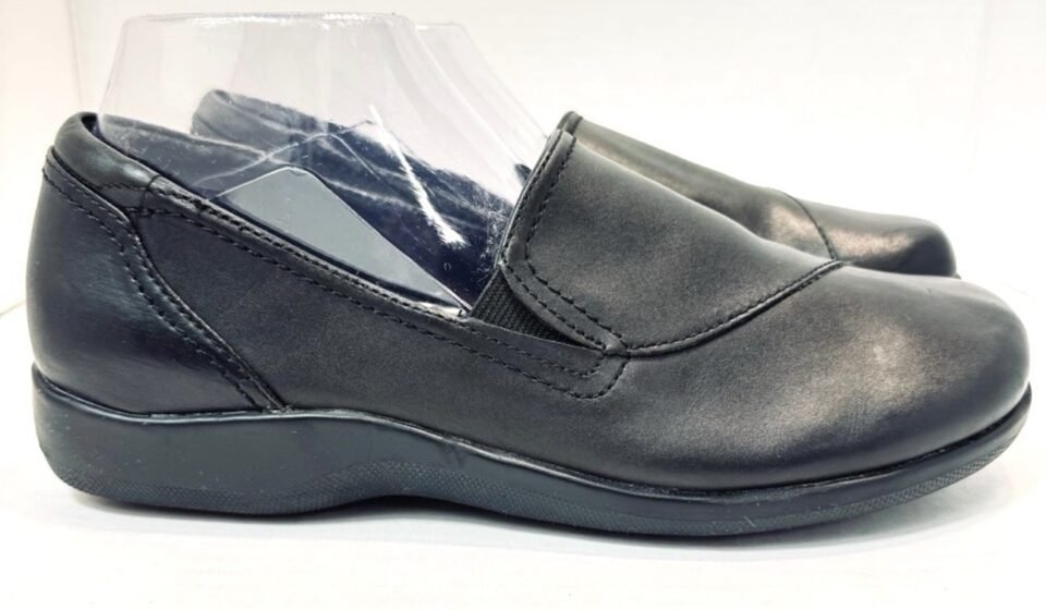 Air Supply Plus Poppy Shoes Womens sz 10M Black Slip-On Comfort Ortho Loafer